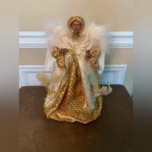Tree Topper African American Queen Angel by Home Interiors! New, Never Used! NWT